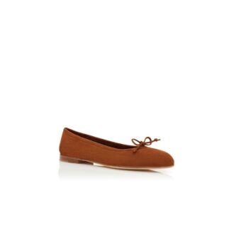 VERALLI Brown Suede Ballerina Flats