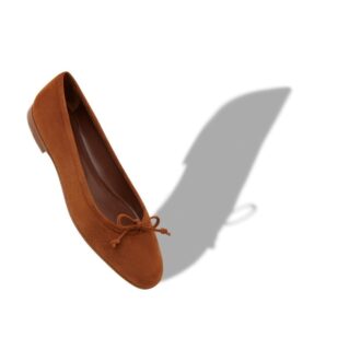 VERALLI Brown Suede Ballerina Flats