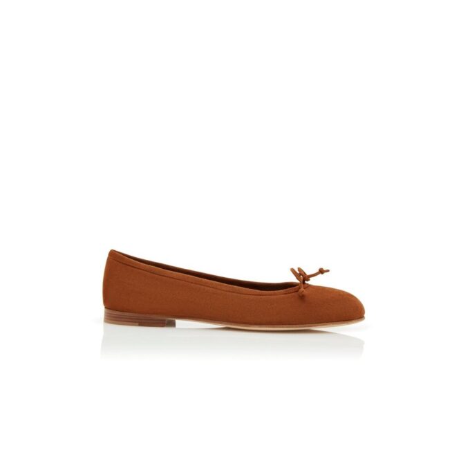 VERALLI Brown Suede Ballerina Flats