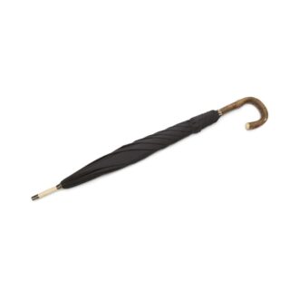 VERSAILLES SUNBURST Black Sunburst Print Solid Stick Umbrella