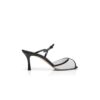 VERSARI Black and White Nappa Leather Mules