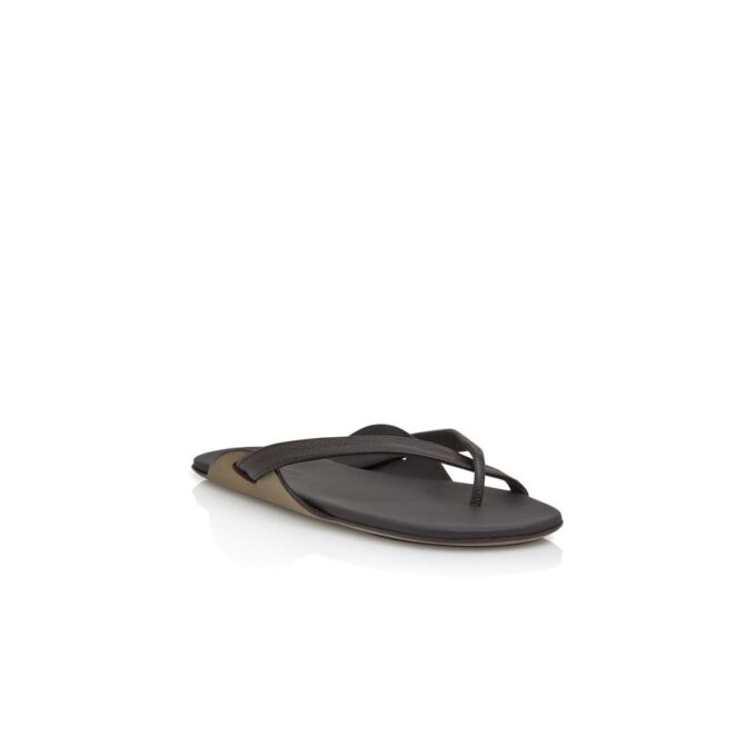 WINGS Dark Brown Calf Leather Crossover Sandals