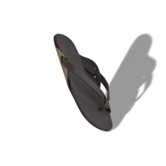 WINGS Dark Brown Calf Leather Crossover Sandals