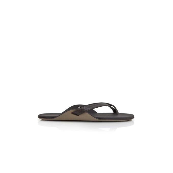 WINGS Dark Brown Calf Leather Crossover Sandals