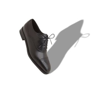 WITNEY Black Calf Leather Cap Toe Oxfords