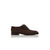 WITNEY Dark Brown Suede Cap Toe Oxfords