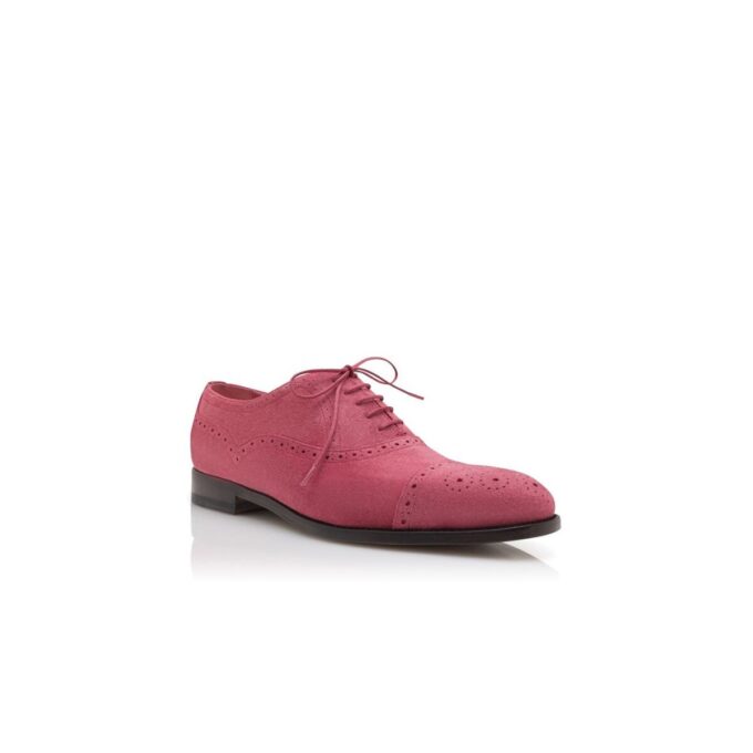 WITNEY Dark Pink Suede Cap Toe Oxfords